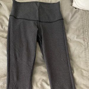 Lululemon Grey Cotton Wunder Under Legging Size 10
